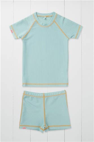 Grass & Air pistache badeshorts på børn