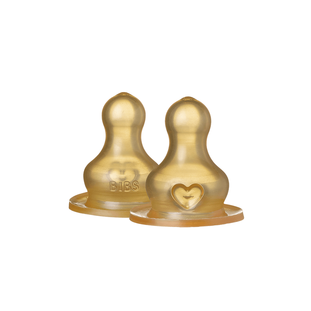 BIBS 2-pack anti-kolik flasknapp - Medium Flow - MamaMilla