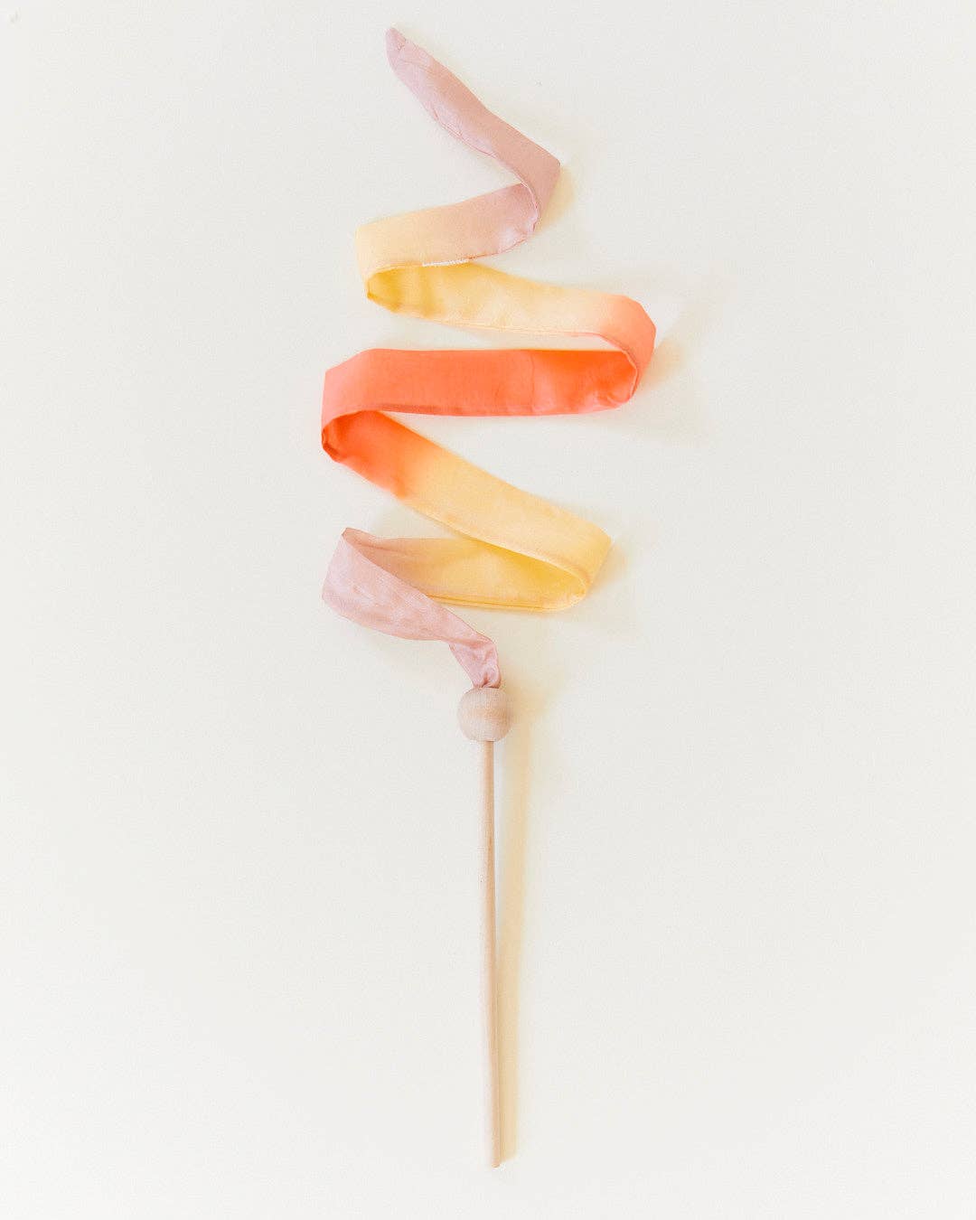 Sarahs Silk Mini Desert Streamers - Silk & Wood Wand - - MamaMilla
