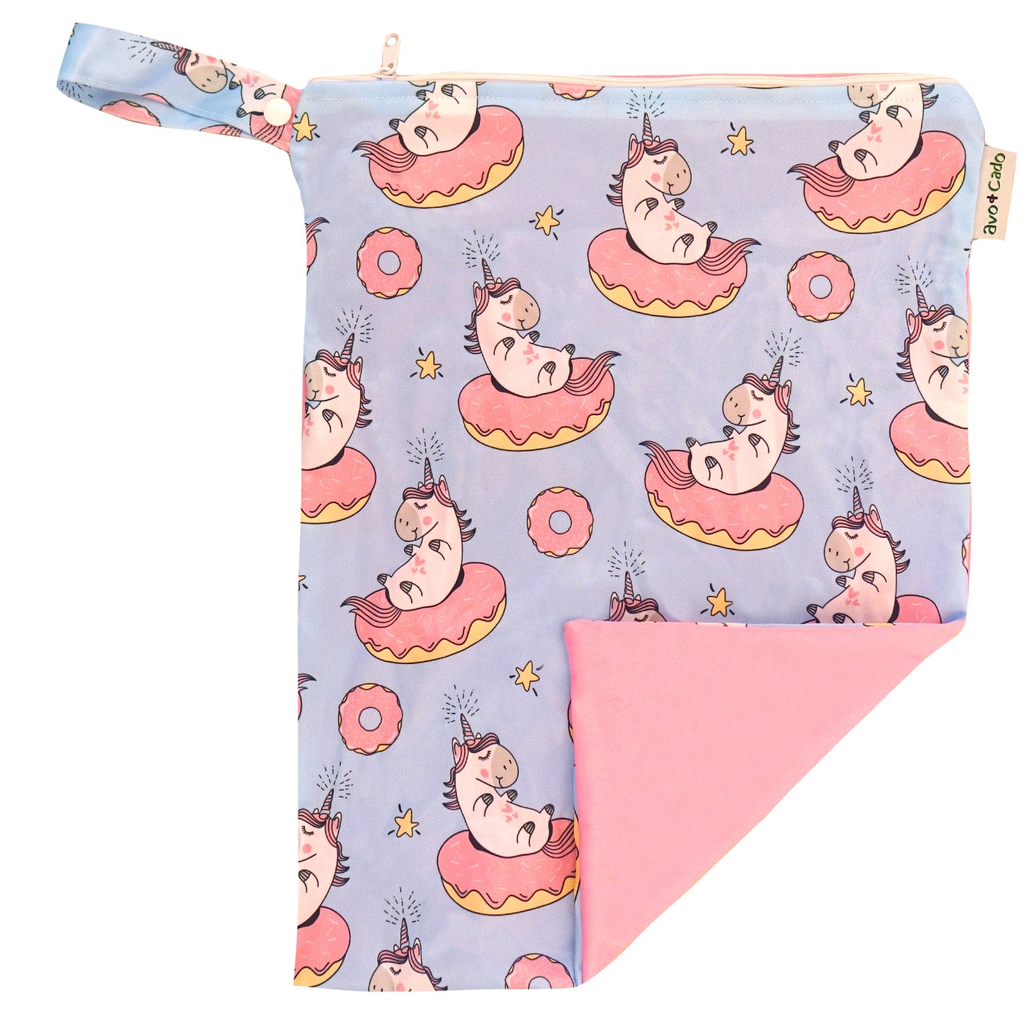 avo+cado Wetbag Medium met Eén Kamer - Eenhoorns - Wetbag medium - MamaMilla
