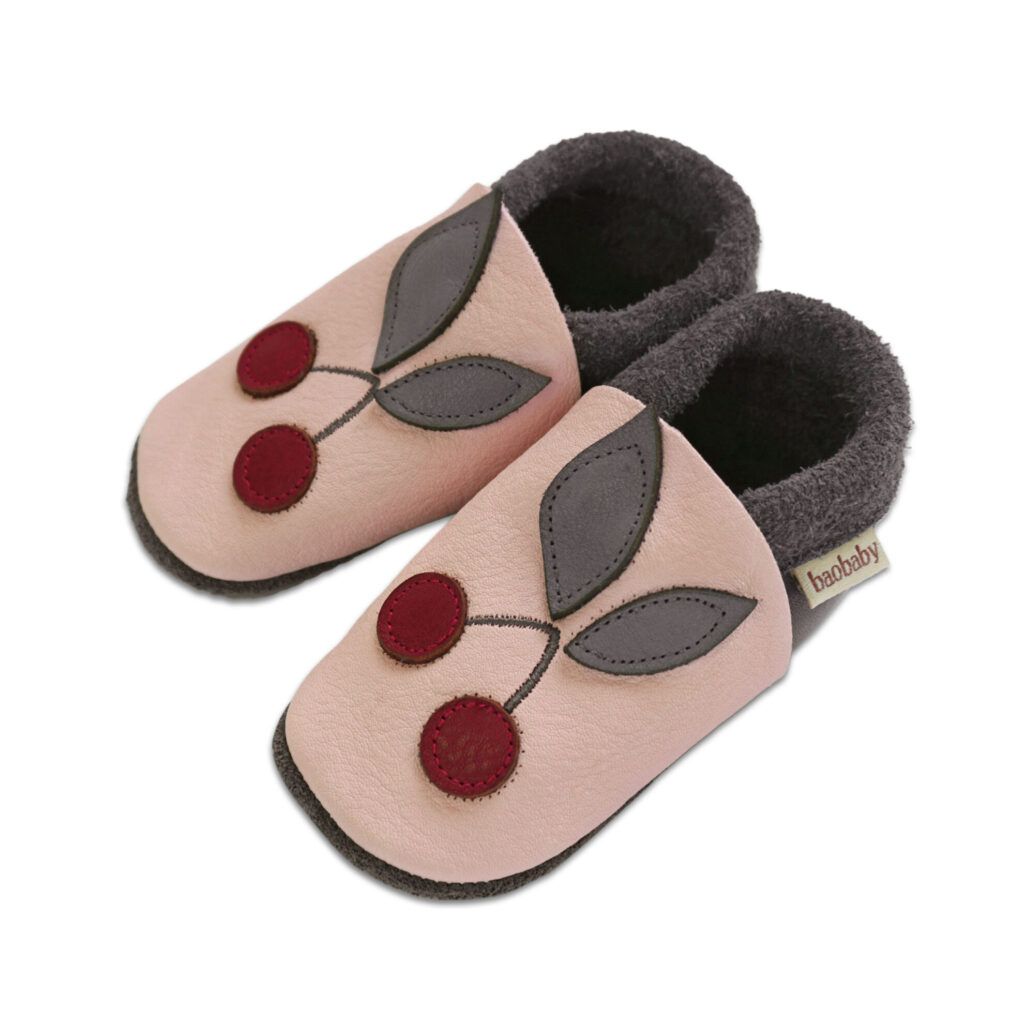 Baobaby Klassisk Babysko - Cherry Pop L - - MamaMilla