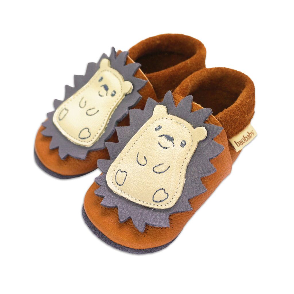 Baobaby Klassisk Babysko - Spikey Curry M - - MamaMilla