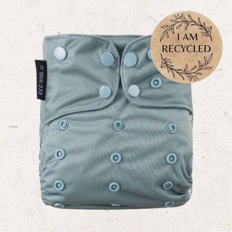 One Size Bamboo Pocket Diaper. Sage - - MamaMilla