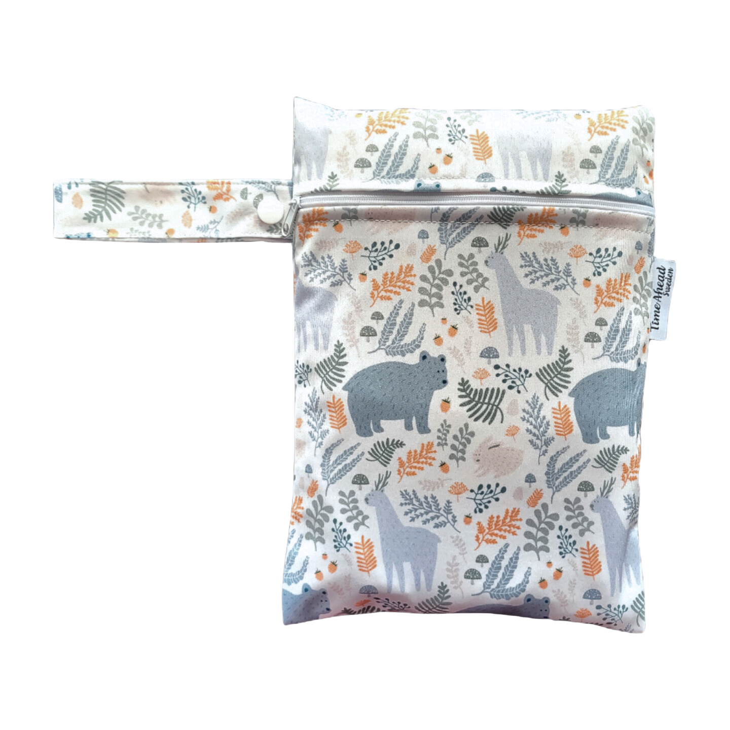 Het Zweedse bos | Kleine wetbag: Hopbloemen wit - - MamaMilla