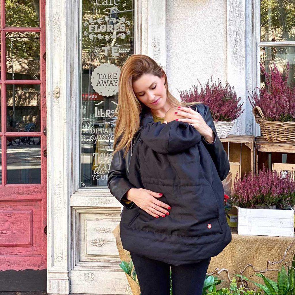 Wombat & Co. vinterfodral för bärsele och swaddle - Charcoal Black/Grey - Bärskydd - MamaMilla