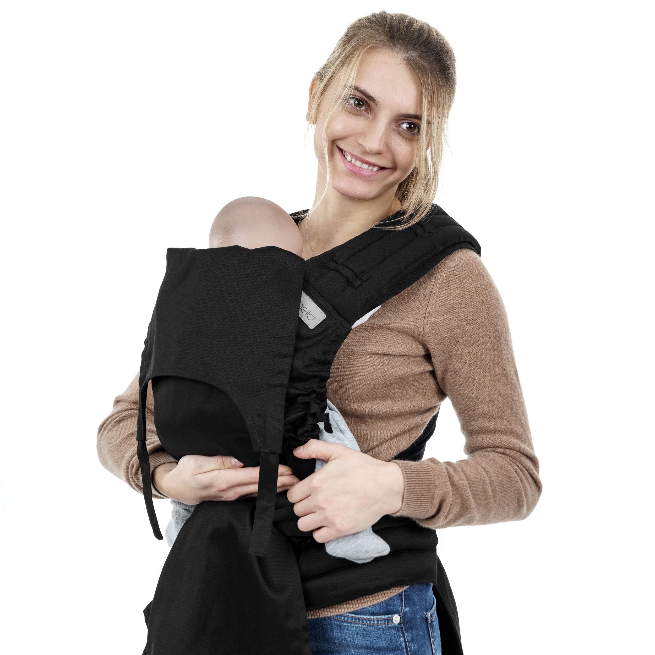 Fidella Fly Tai Bæresele - Chevron/Black - Baby - bæresele - MamaMilla