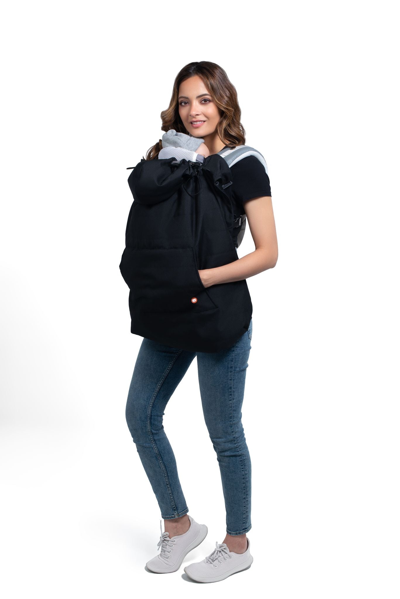 Wombat & Co. vinterfodral för bärsele och swaddle - Charcoal Black/Grey - Bärskydd - MamaMilla