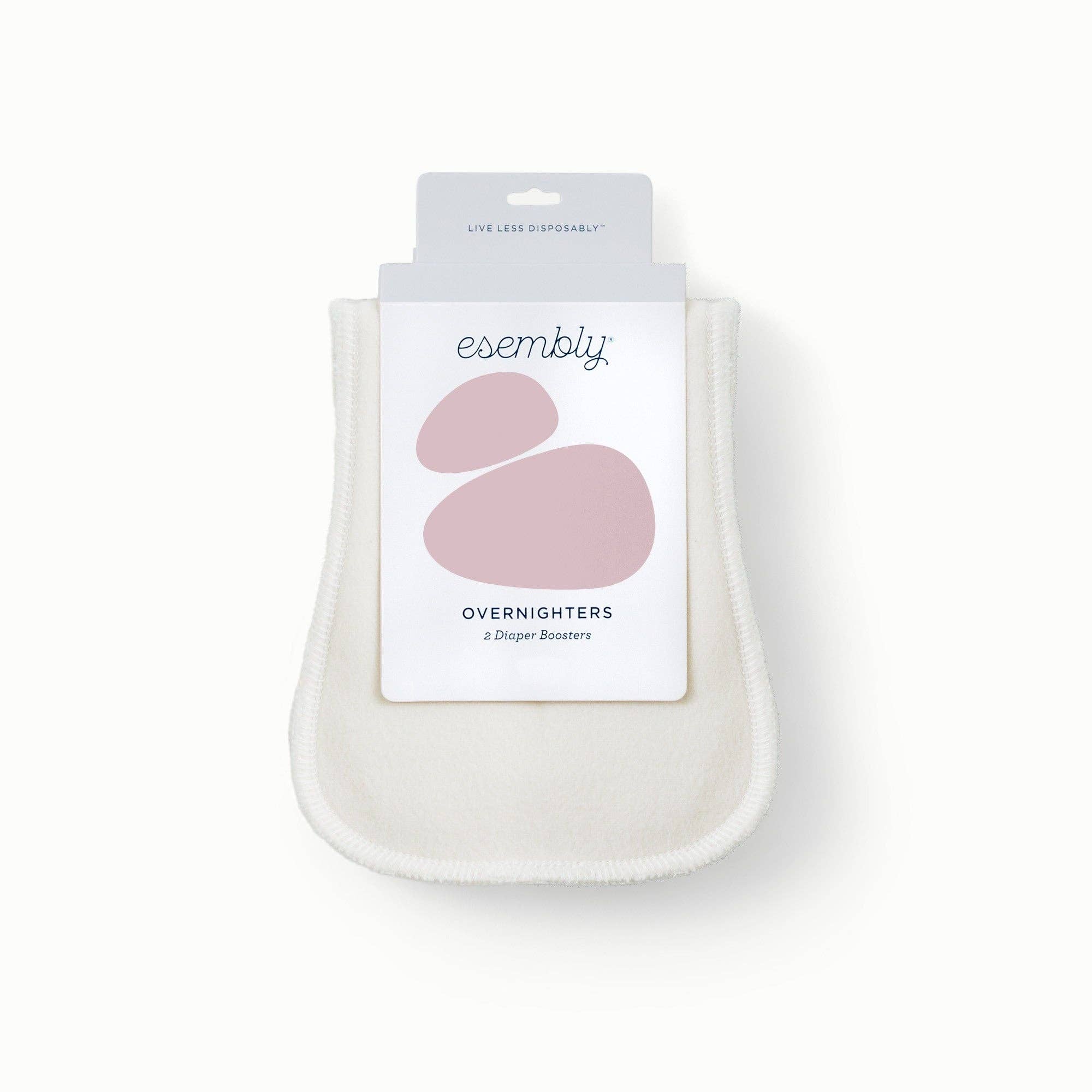 Esembly-inlägg i ekologisk bomull med fleece - 2 stycken - Booster - MamaMilla