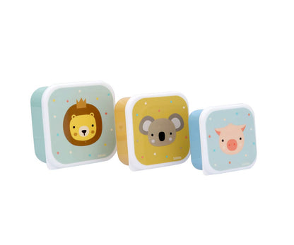 Tutete madkasser 3-pak - Animal Friends