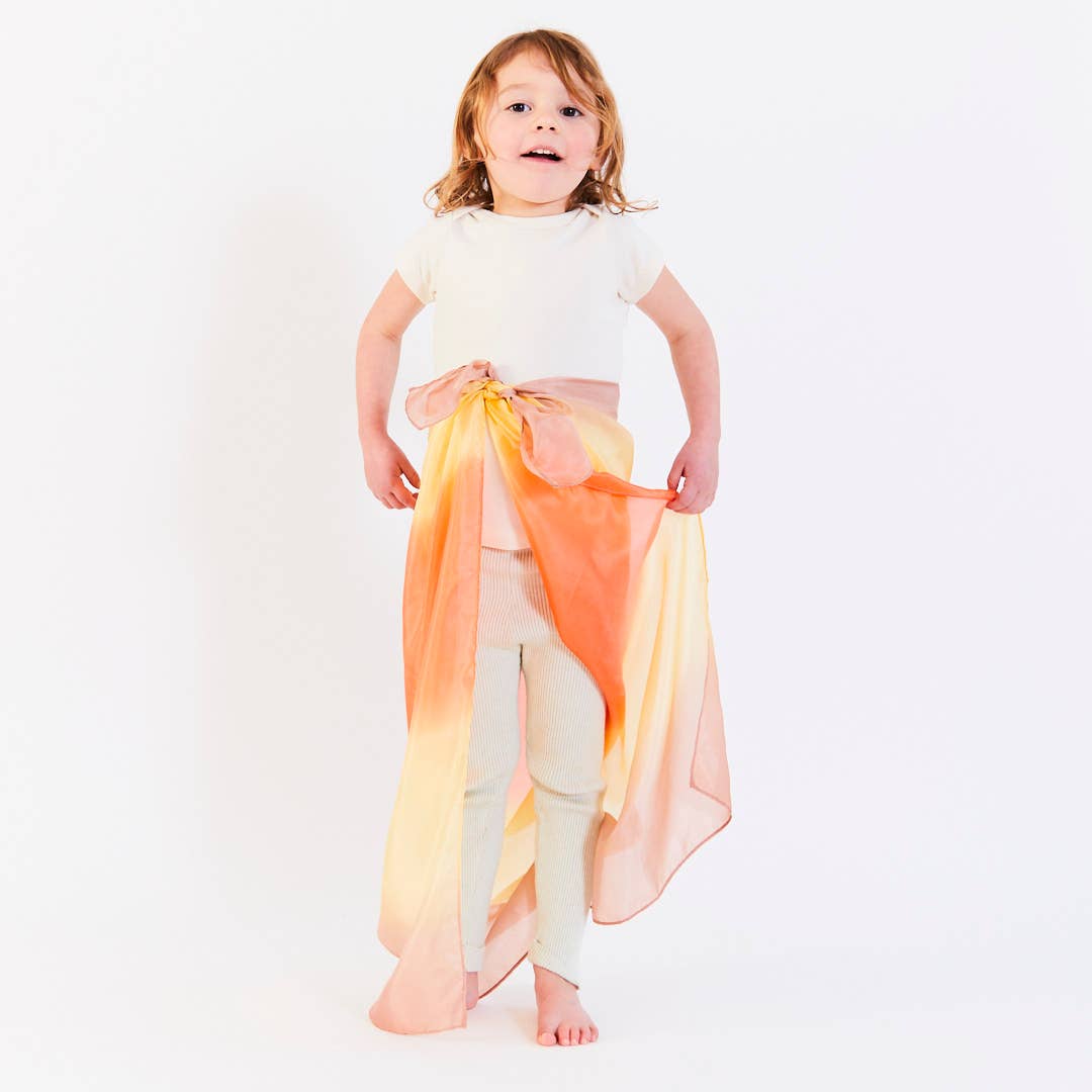 Sarahs Silk Earth Playsilks - Open-Ended 100% Silk, Natural Waldorf Toys: Ocean - - MamaMilla