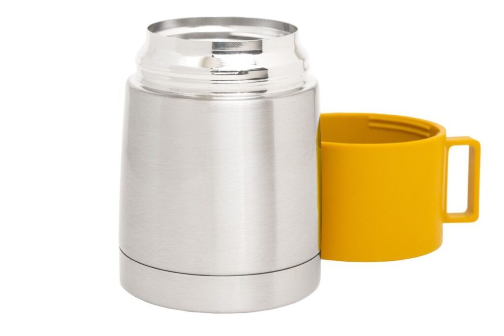 Flafre Thermische container - Geel - Lunchbox met thermoskan - MamaMilla