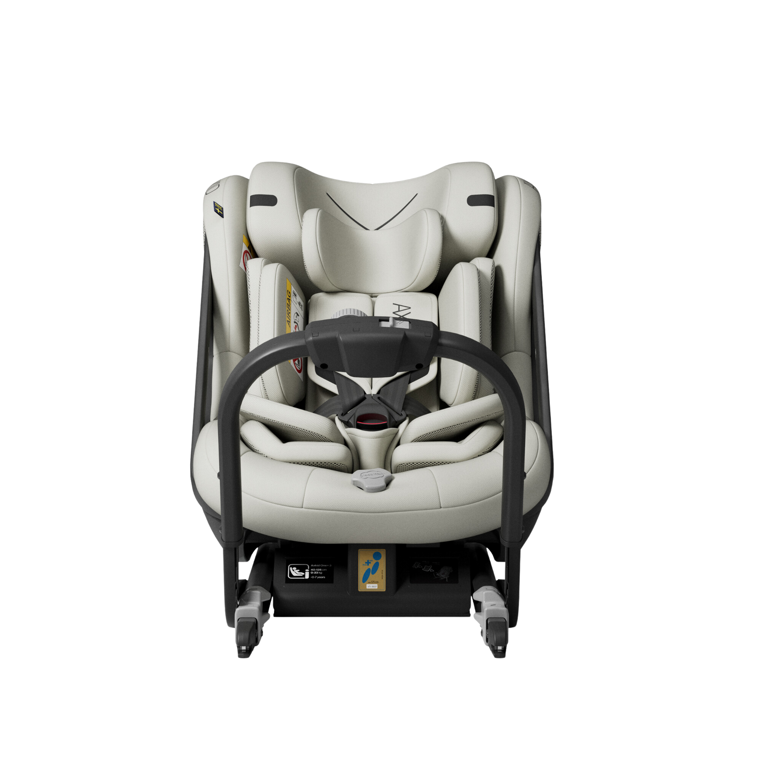 Axkid ONE+ 3 - Beachgrass Beige - iSize 40-125 cm - 40-125 cm (Nyfödd till 7 år) - MamaMilla