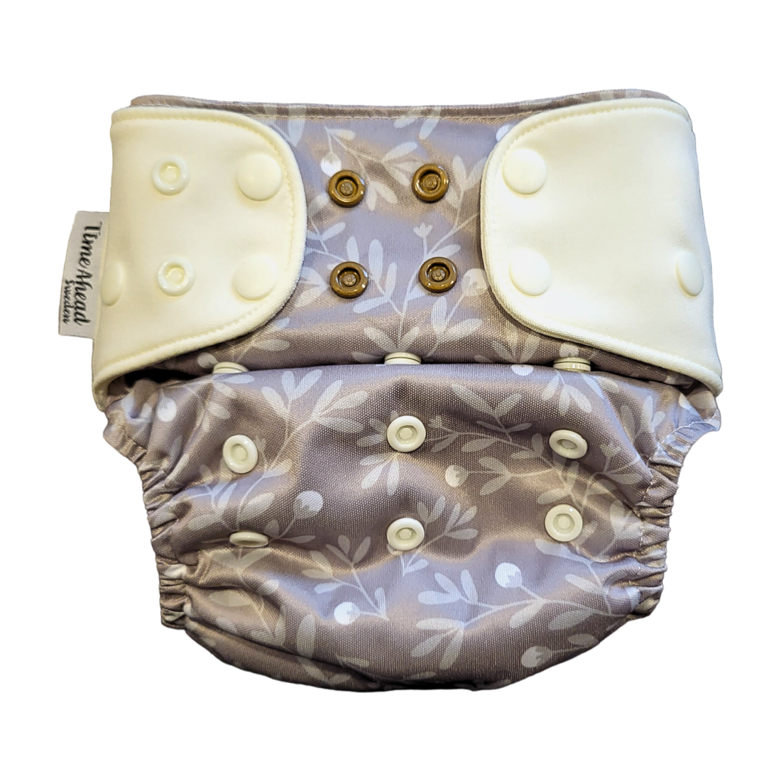 The Swedish Forest | Pocket Diaper Stretch | 5-17kg: Humleblomster beige / No inserts - - MamaMilla