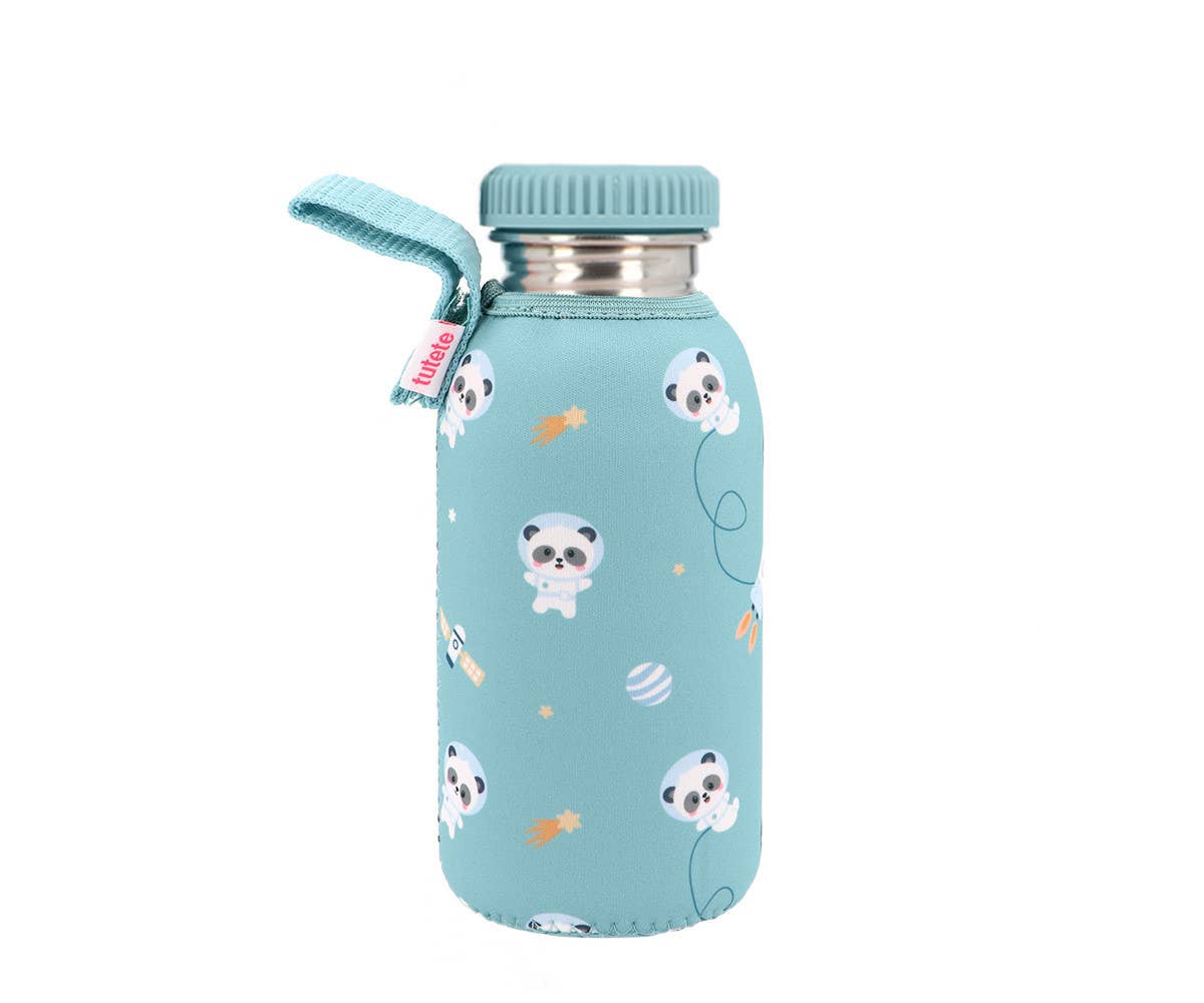 Tutete drikkedunk i rustfrit stål med neopren cover - 500 ml - Pandas in Space