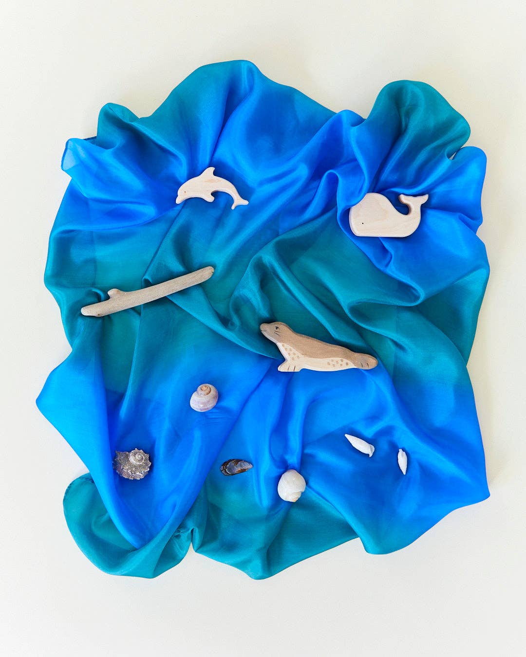 Sarahs Silk Earth Playsilks - Open-Ended 100% Silk, Natural Waldorf Toys: Desert - - MamaMilla