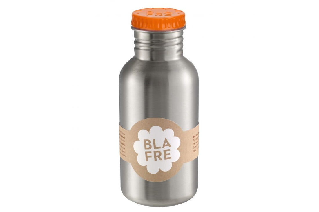 BLAFRE drikkedunk i rustfrit stål - 500 ml - Orange - Drikkedunk i stål - MamaMilla