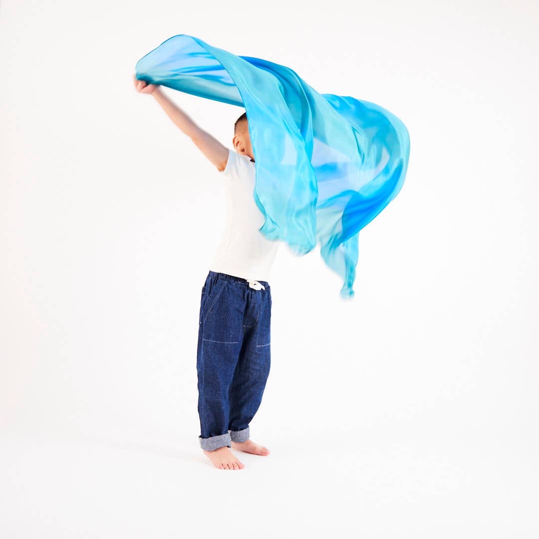 Sarahs Silk Earth Playsilks - Open-Ended 100% Silk, Natural Waldorf Toys: Desert - - MamaMilla