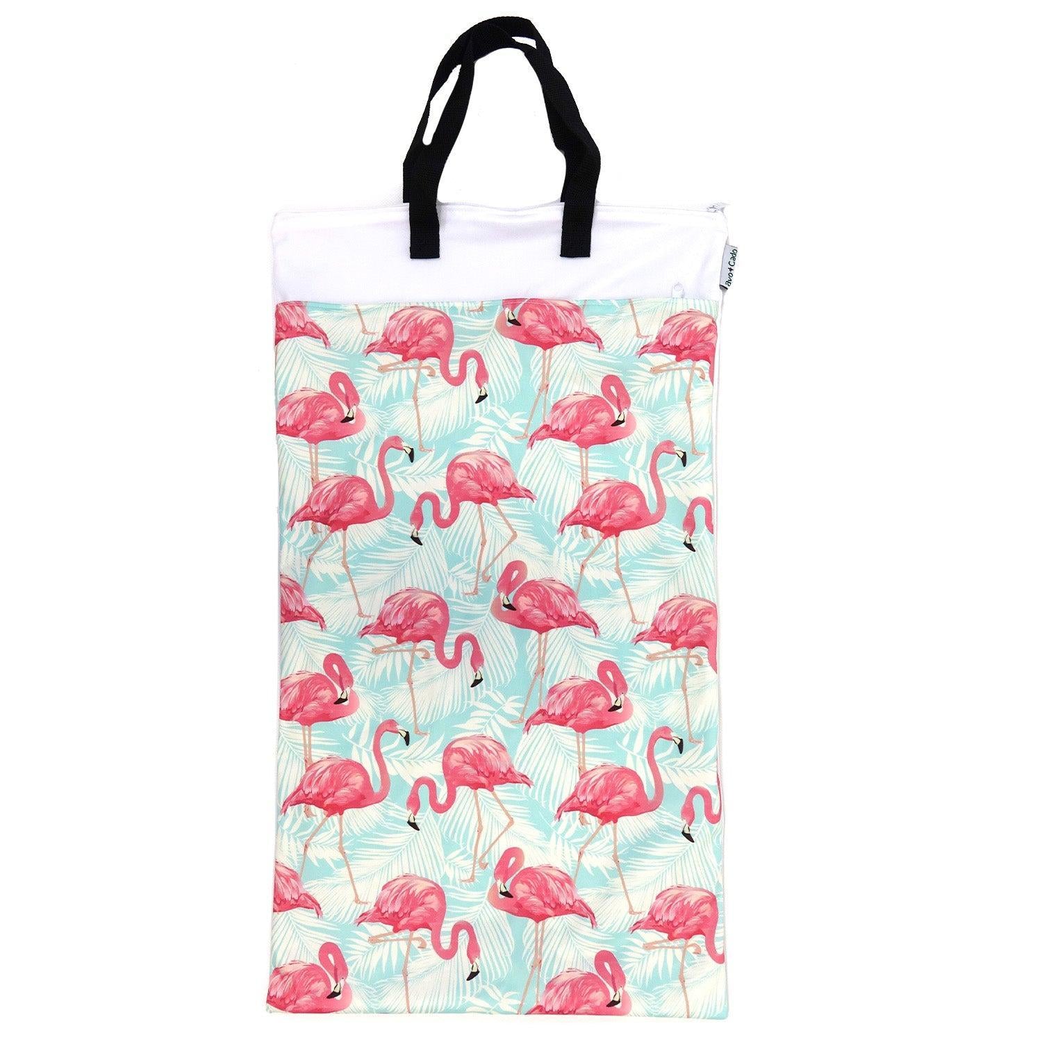 avo+cado Wetbag Large med To Rum og Hank - Flamingo - Wetbag large - MamaMilla