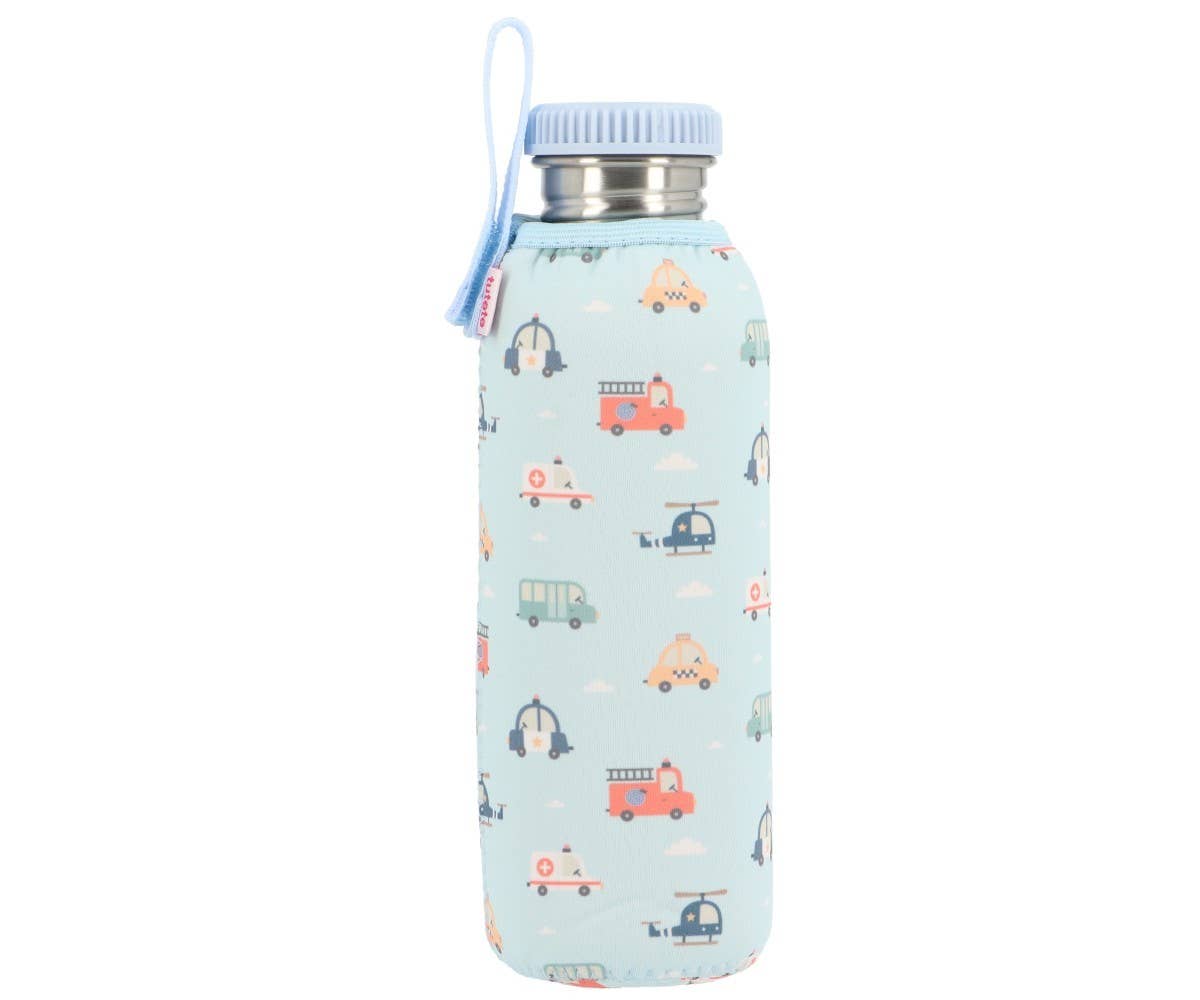 Tutete drikkedunk i rustfrit stål med neopren cover - 750 ml - City Cars