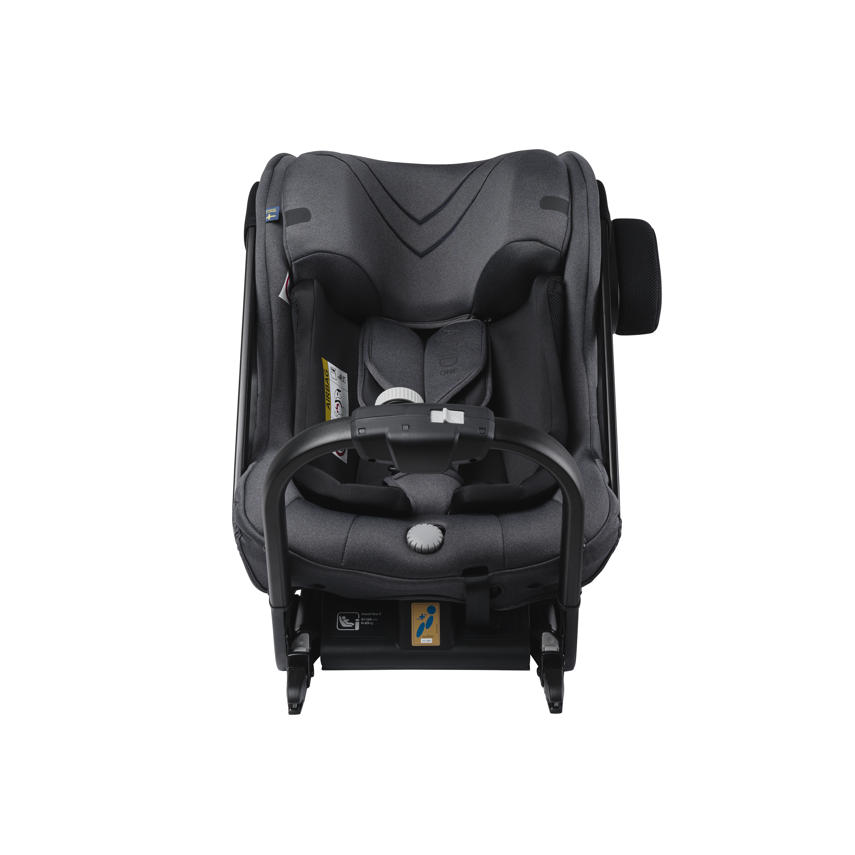 Axkid ONE 2 - Granit Melange - iSize 61-125 cm- ERBJUDANDE - 61-125 cm (3 månader till 7 år) - MamaMilla