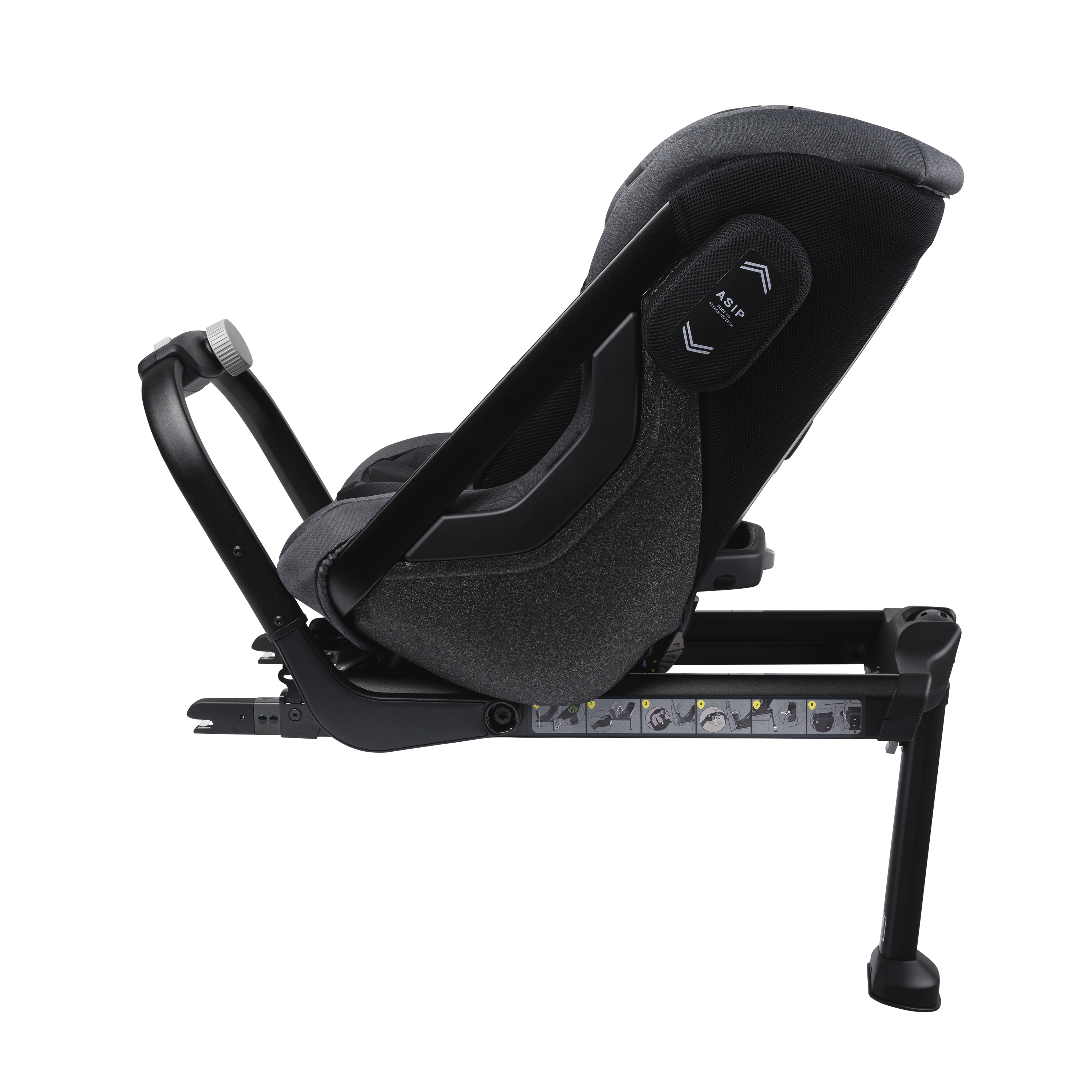 Axkid ONE 2 - Granit Melange - iSize 61-125 cm- ERBJUDANDE - 61-125 cm (3 månader till 7 år) - MamaMilla