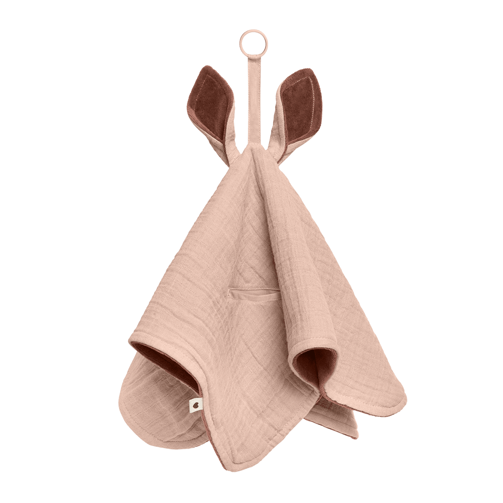 BIBS Kangaroo muslin sutteklud "Blush" (økologisk bomuld) - MamaMilla