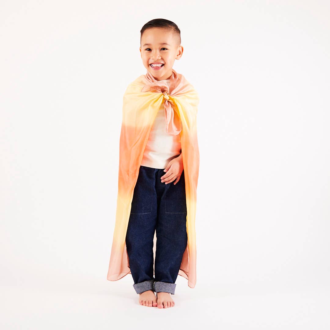 Sarahs Silk Earth Playsilks - Open-Ended 100% Silk, Natural Waldorf Toys: Desert - - MamaMilla