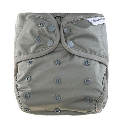 avo+cado One Size Explorer Nappy Cover - Wildpflanzen, Naturküche, Knospen, Giersch, Sand, Pampasgras, Moss, Mauve, Blätter, Kräuter, Grey, Pusteblume - - MamaMilla