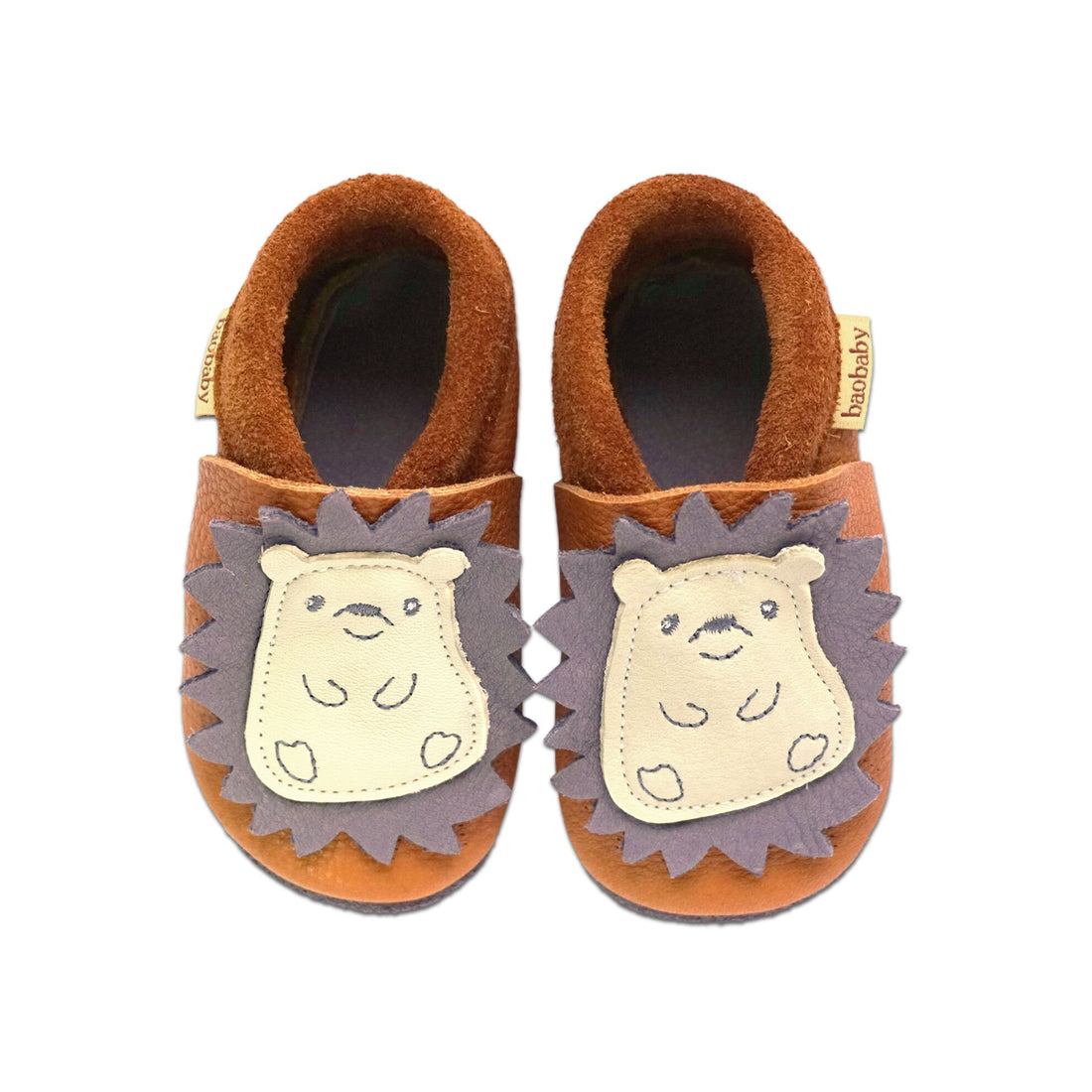 Baobaby Classic Babyschuhe – Spikey Curry L – – MamaMilla