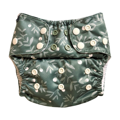 The Swedish Forest | Pocket Diaper | Slim 3-15kg: Dalaskog / No inserts - - MamaMilla