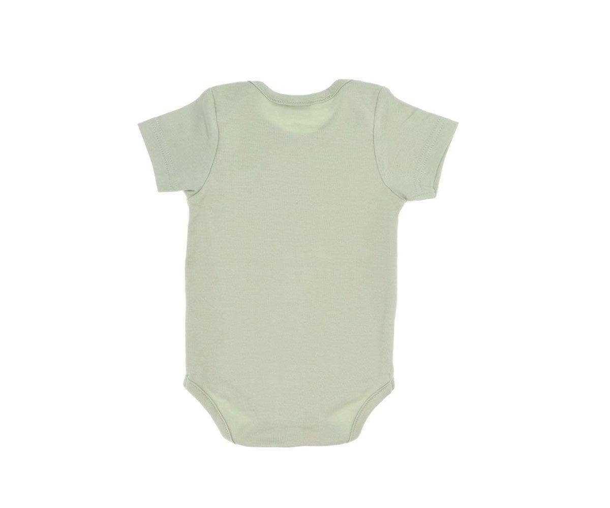 Tutete kortærmet babybody med salvieblade - 3 mdr.
