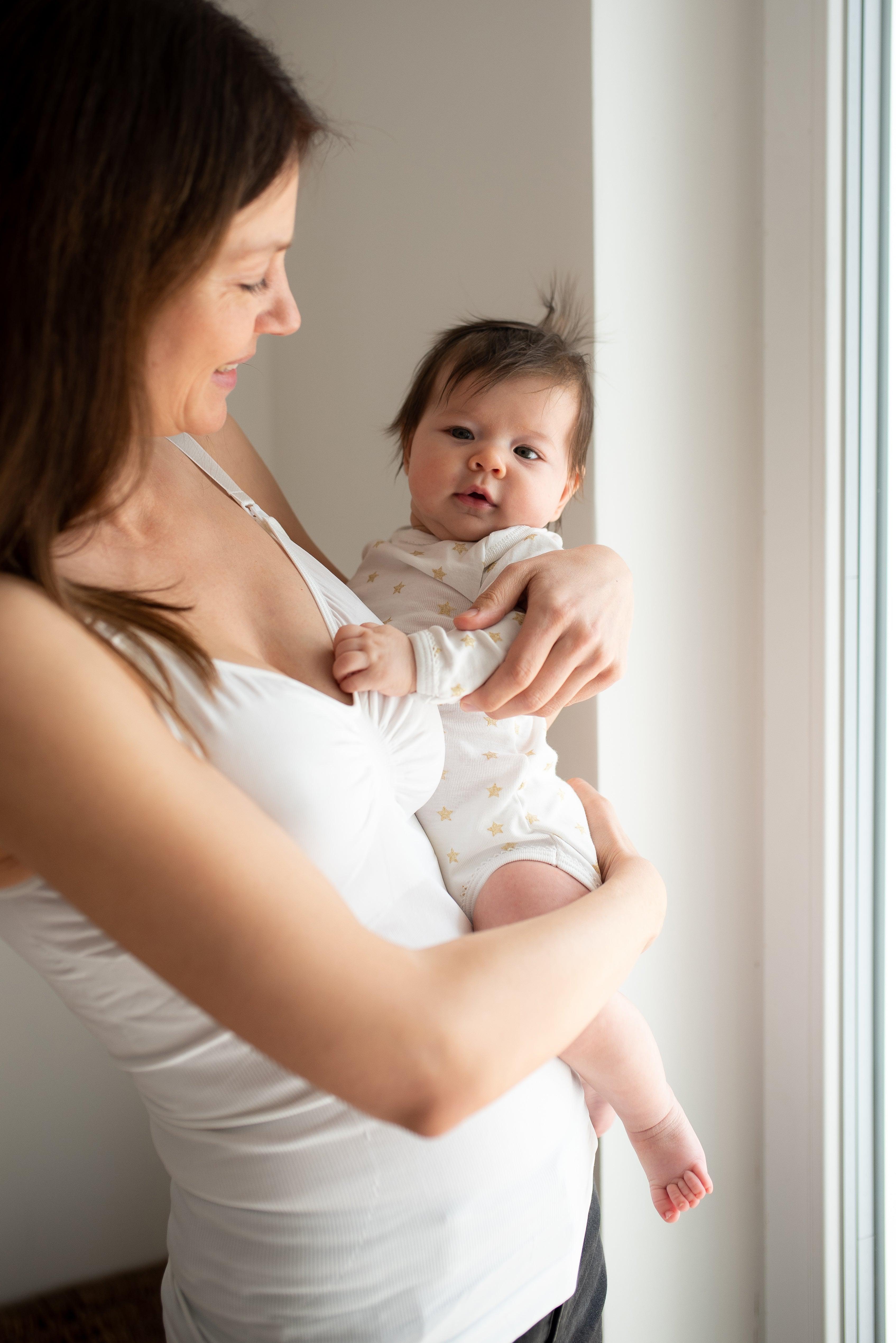 Carriwell Amningstopp med shapewear - Vit - Amningskläder - MamaMilla