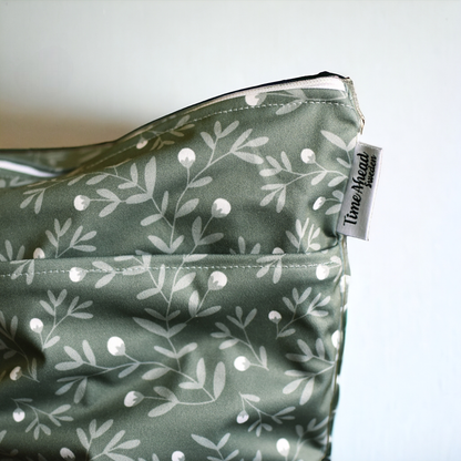 Svenska Skogen | Wetbag medium: Humleblommor gröna - - MamaMilla