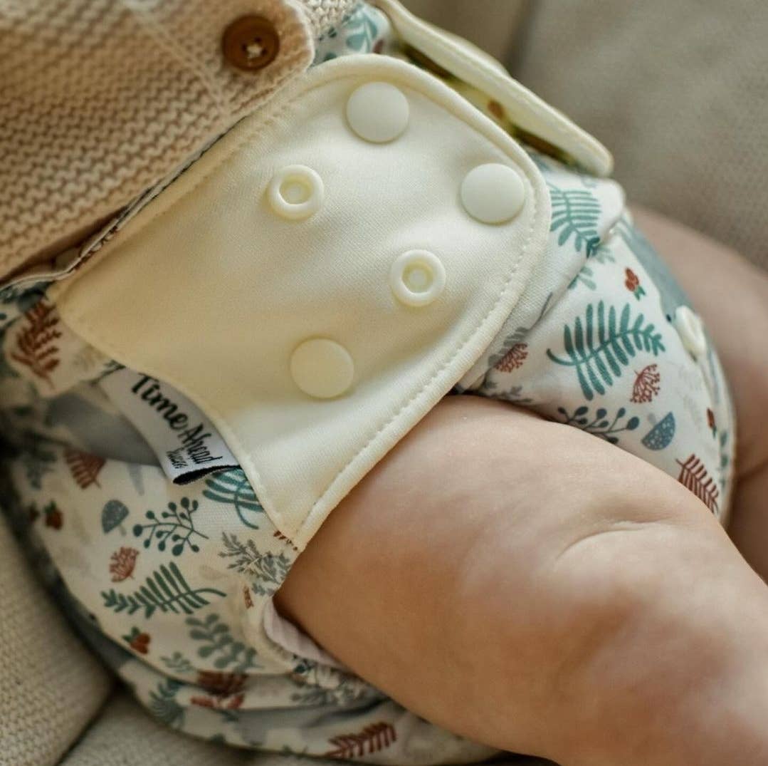 Svenska Skogen | Pocket blöja Stretch | 5-17kg: Humleblommor beige / Inga inlägg - - MamaMilla