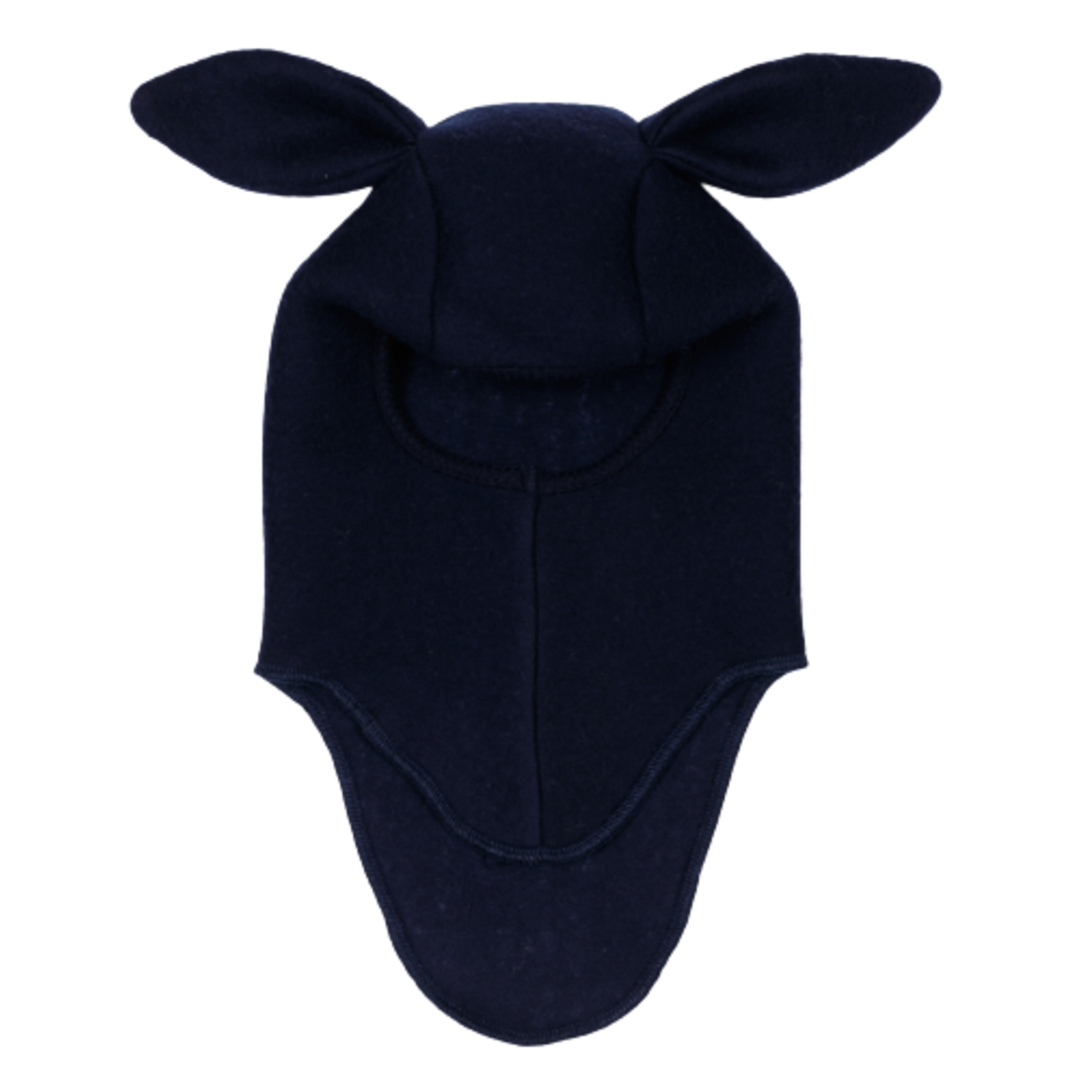 Huttelihut-Sturmhaube aus Wolle mit Ohren – Bunbun – Marineblau – Farbton – MamaMilla