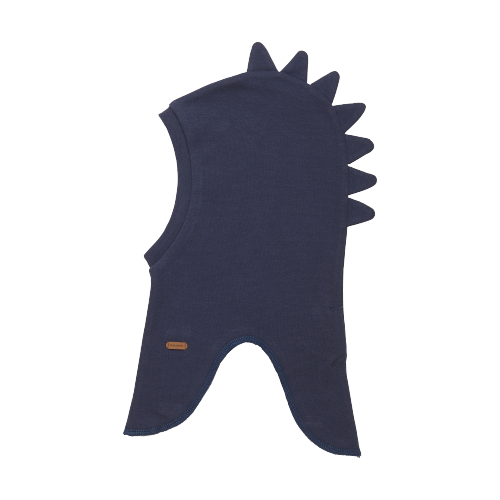 Minymo Dino hoed - Blauwe nachten - wollen hoed - MamaMilla
