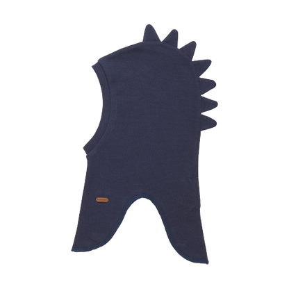 Minymo Dino hoed - Blauwe nachten - wollen hoed - MamaMilla