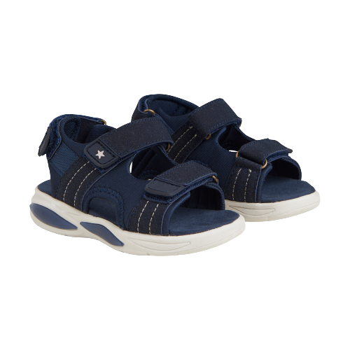 EN FANT letvægts sandaler med velcro og lys - India ink - sko - MamaMilla