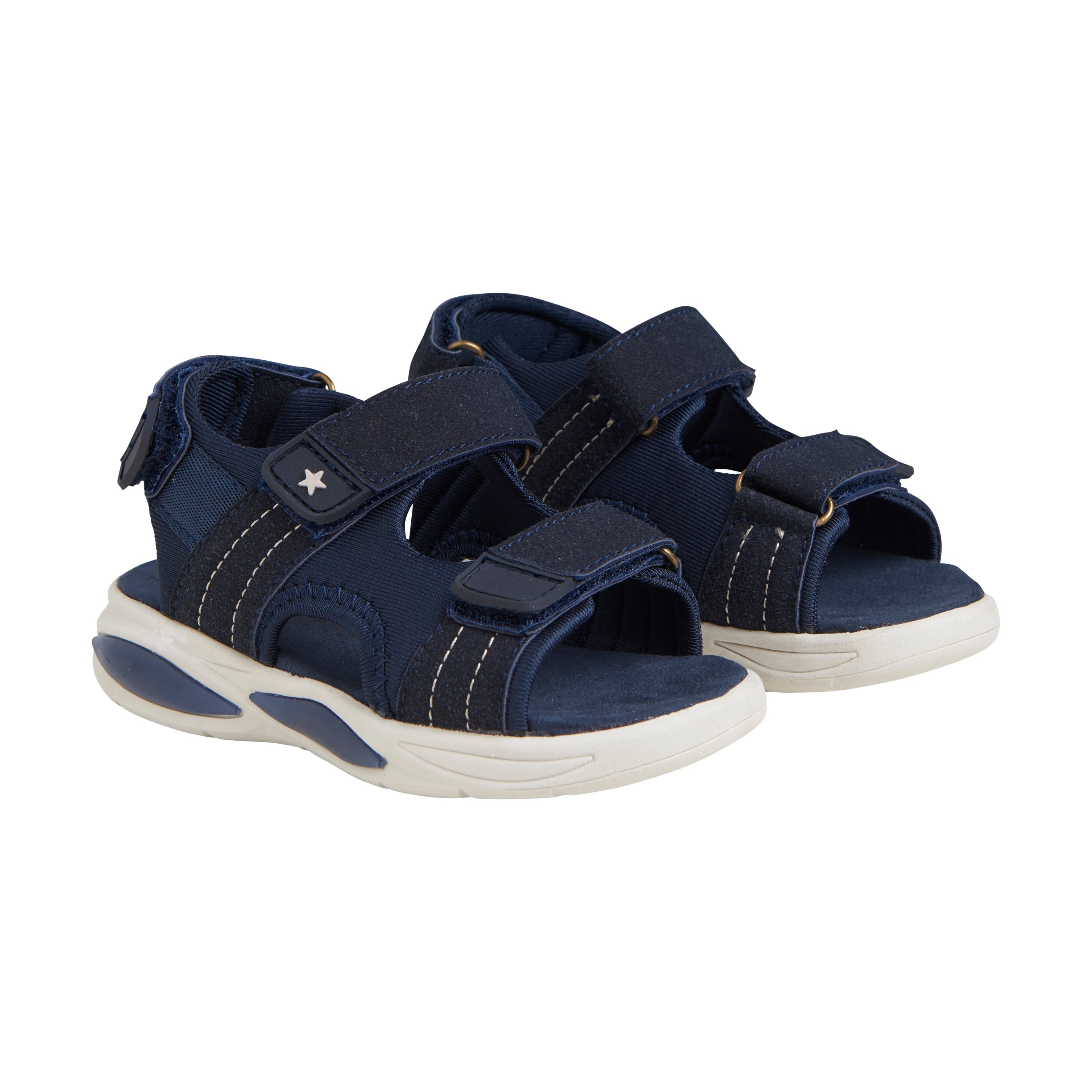 EN FANT letvægts sandaler med velcro og lys - India ink - sko - MamaMilla