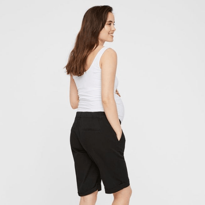 Mamalicious vente bermuda - Zwart - Zwangerschapskleding - MamaMilla