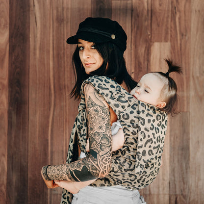 Fidella FlyClick Bæresele - Leopard Guld - Baby - bæresele - MamaMilla