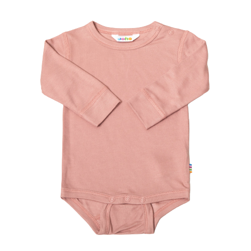 Joha body med långa ärmar i bambu - Dusty pink - Body - MamaMilla
