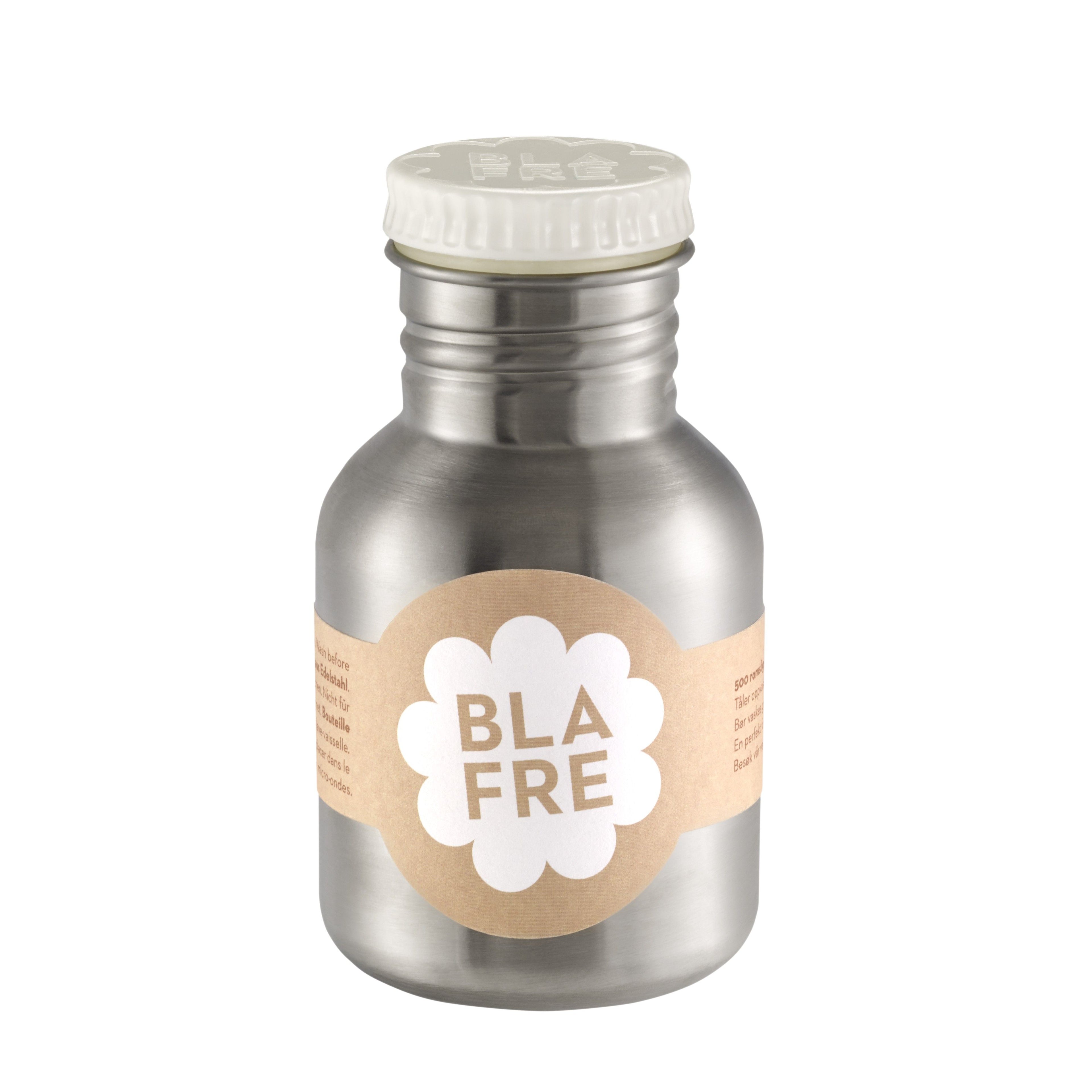 BLAFRE drikkedunk i rustfrit stål - 300 ml - Hvid - Drikkedunk i stål - MamaMilla