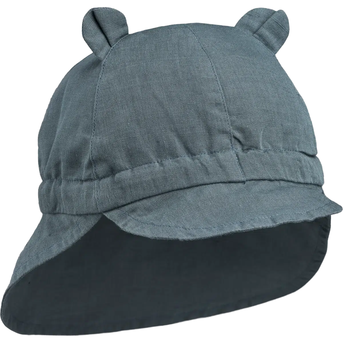Liewood solhatt med skärm och öra - Gorm - Whale blue - Solhatt - MamaMilla