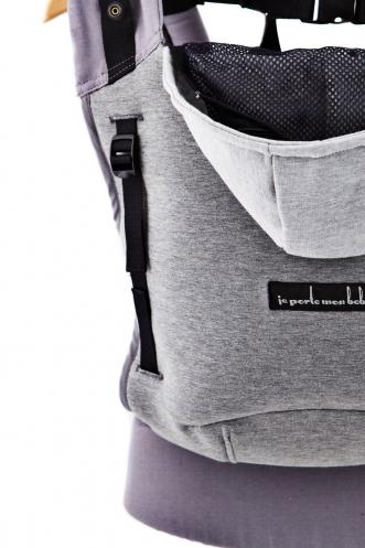 Love radius bæresele inkl. babyindsats - Hoodie carrier - Mørkegrå/Flanel Grey - bæresele - MamaMilla