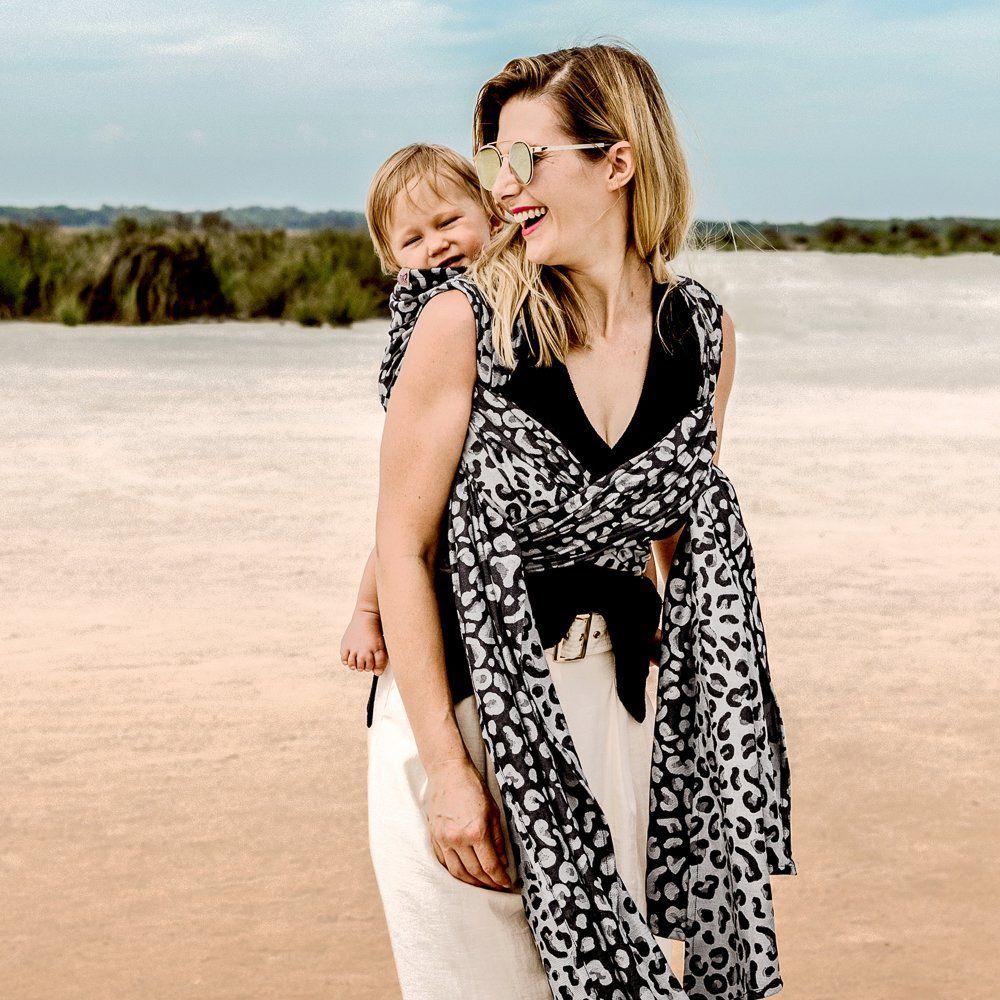 Fidella Fast swaddle (6) - Leopard Silver - swaddle - MamaMilla