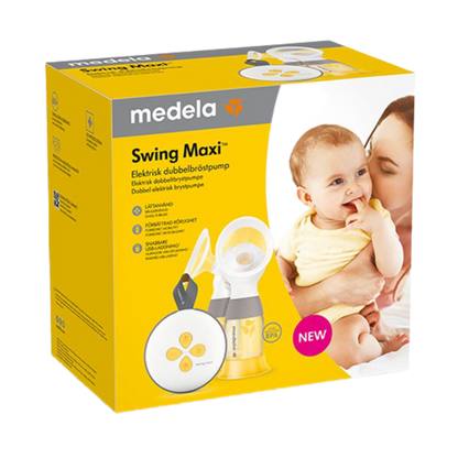 Medela - Swing Maxi - Elektronisk Dobbelt-brystpumpe - Brystpumpe elektrisk - MamaMilla