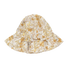Müsli Biologisch Poplin Babymutsje - Fiona - Botercrème - Zonnehoedje - MamaMilla
