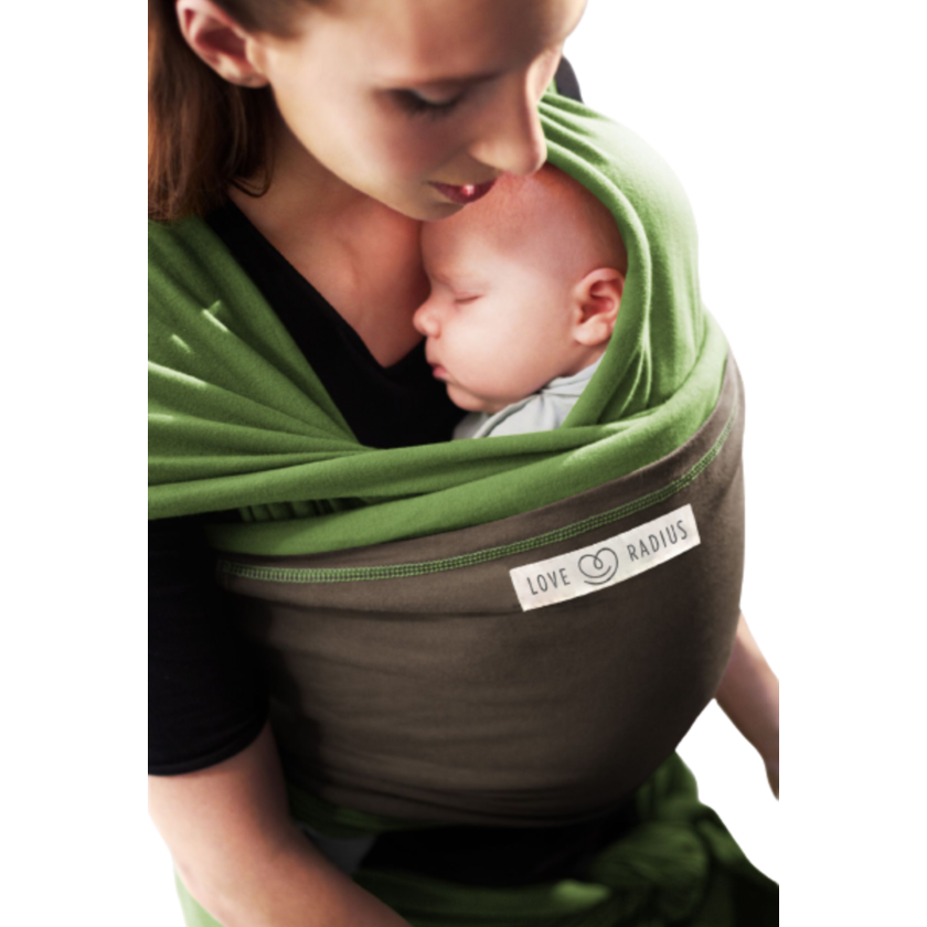 Love radius strækvikle original - Pistachie/Brun - vikle - MamaMilla