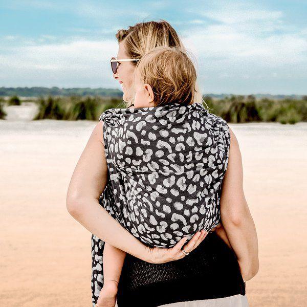 Fidella Fast swaddle (6) - Leopard Silver - swaddle - MamaMilla